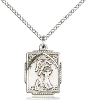 0804FCSS/18SS Sterling Silver St. Francis of Assisi Pendant