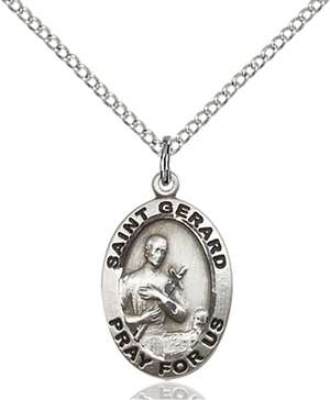 3994SS/18SS Sterling Silver St. Gerard Majella Pendant