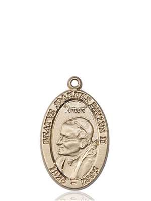 4123PJPKT 14kt Gold St. John Paul II Medal