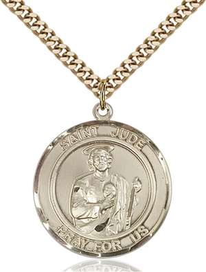 St. Jude Medal 7060 Round, Gold Filled