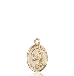 St. Luke the Apostle Medal 9068 Oval, 14kt Gold