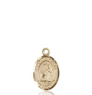 St. Valentine of Rome Medal 9121 Oval, 14kt Gold