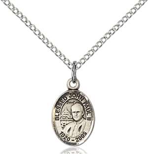 St. John Paul II Medal 9234 Oval, Sterling Silver
